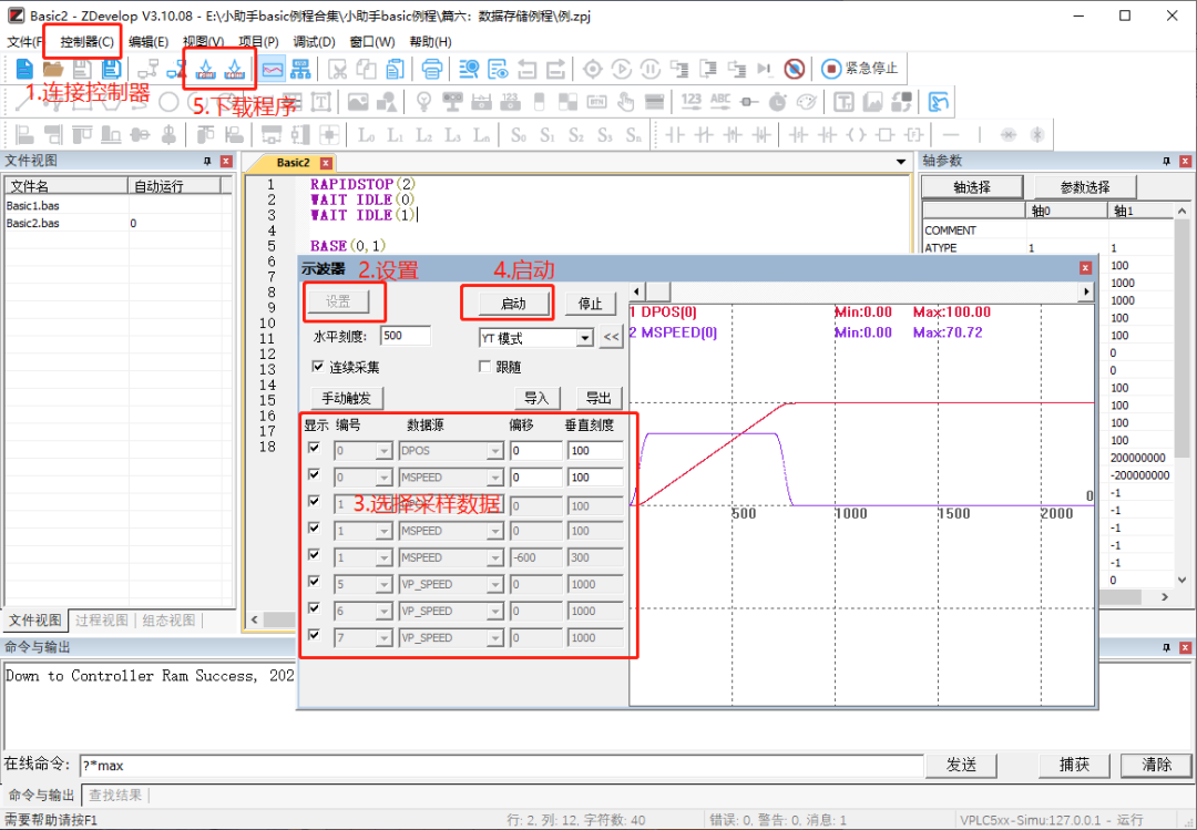 Using Oscilloscope with Cost-Effective EtherCAT Motion Controller