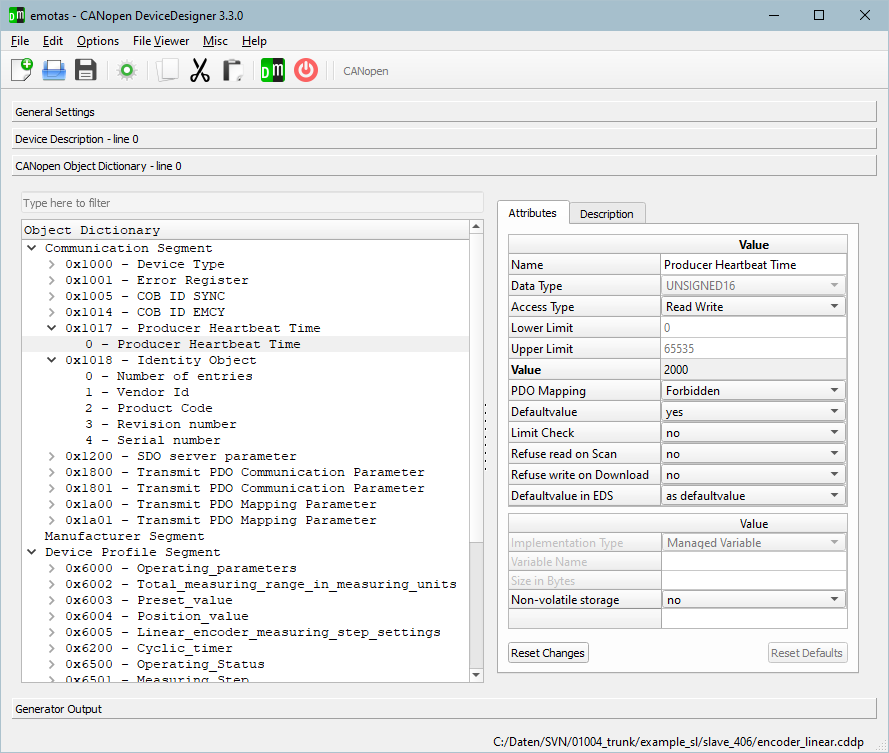CANopen Device Designer: Accelerating CANopen Device Development