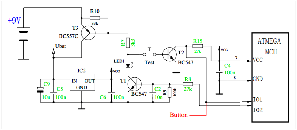 Classic Microcontroller Power Supply Circuit Analysis