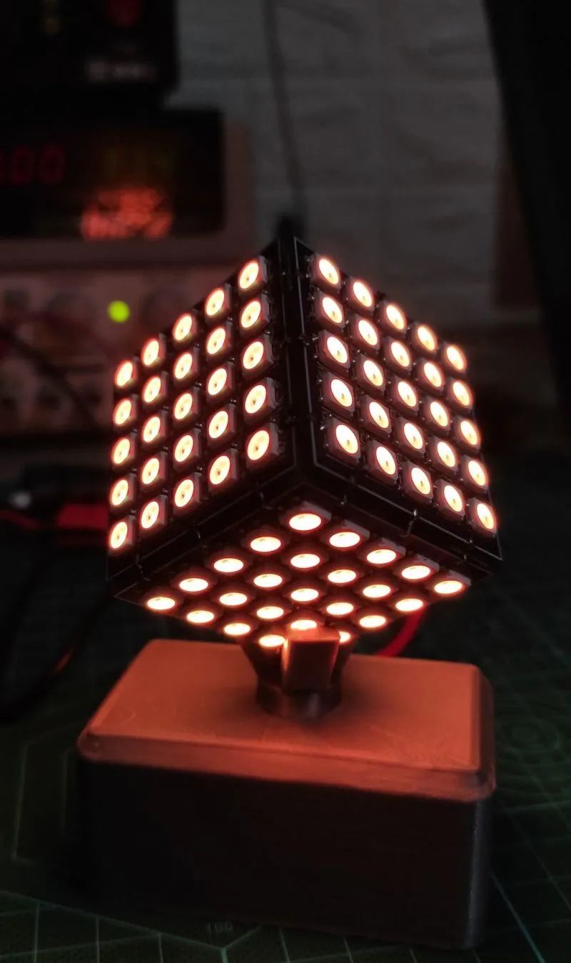 Create a Colorful Glowing Cube Based on Raspberry Pi RP2040