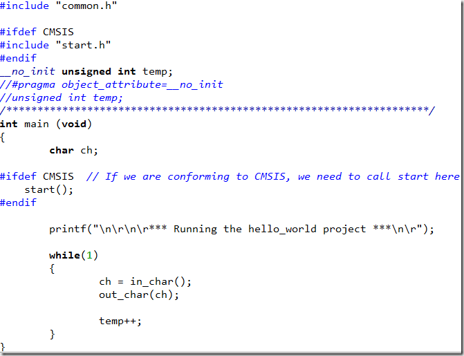 Using Noinit Section and Variable Allocation at Specified Addresses in IAR