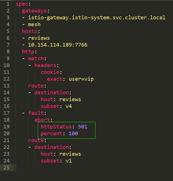 Introduction and Use of Istio Fault Injection