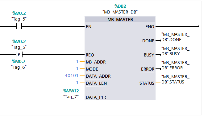 Example: MODBUS Communication Between Siemens S7-1200 and V20 Inverter