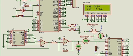 Proteus Simulation - Design of AD and DA Converters for 51 Microcontroller
