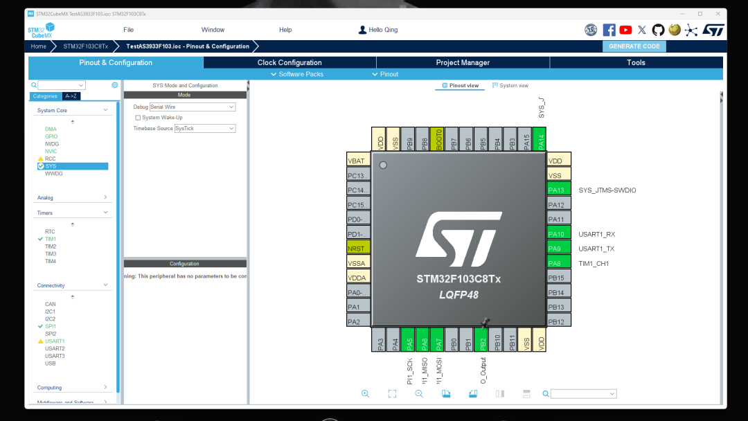 Using RST in SWD Debugging Port