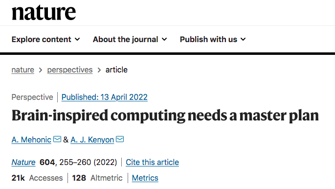 Brain-Inspired Computing Needs A Master Plan
