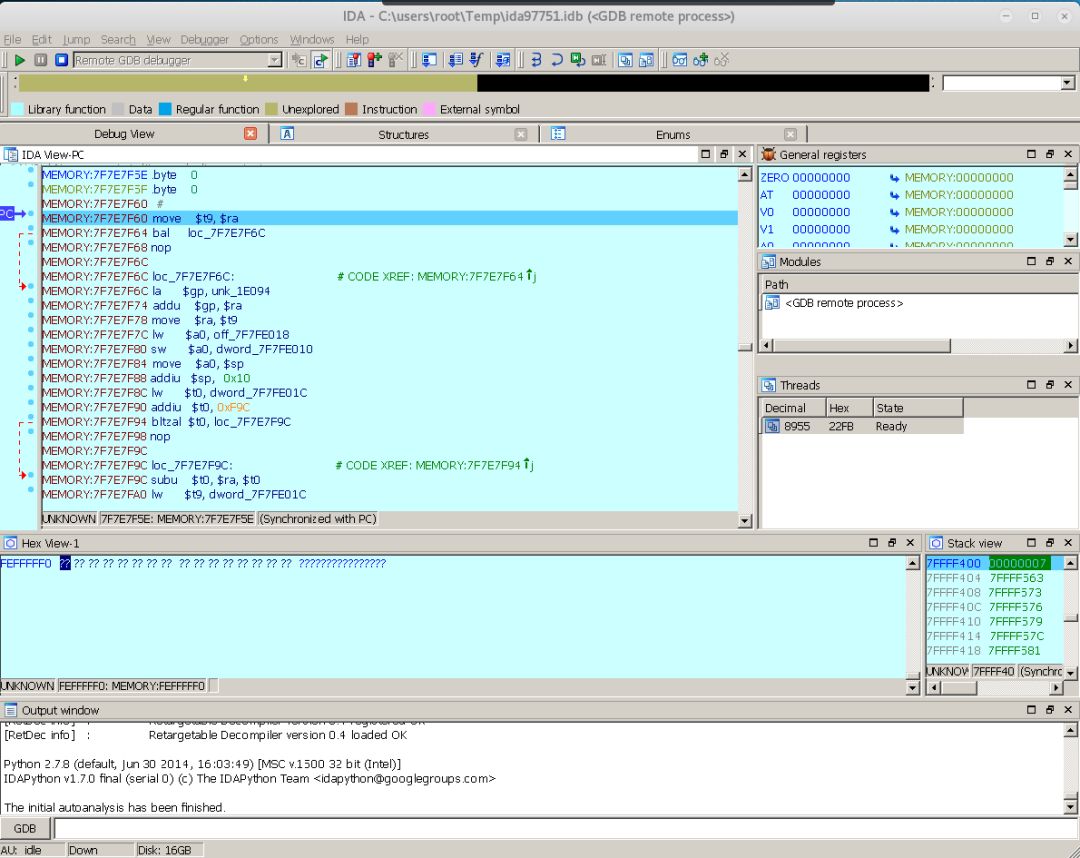 Remote Debugging of MIPS Executables with QEMU and IDA