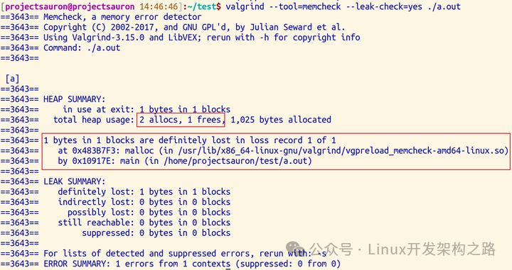 Memory Debugging with Valgrind on Linux