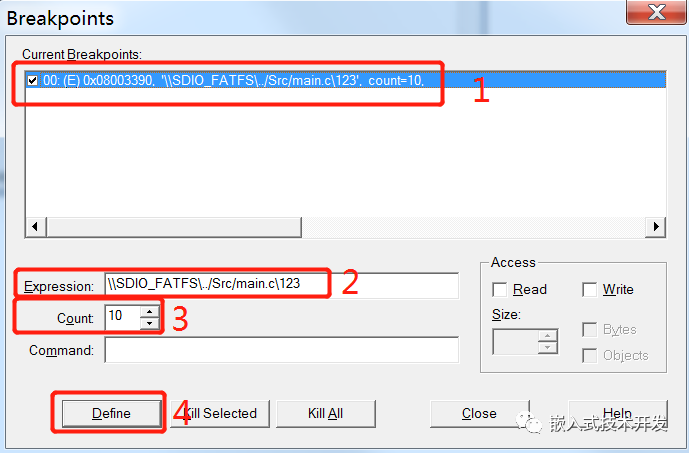 Advanced Usage of Breakpoints in Keil Debugging