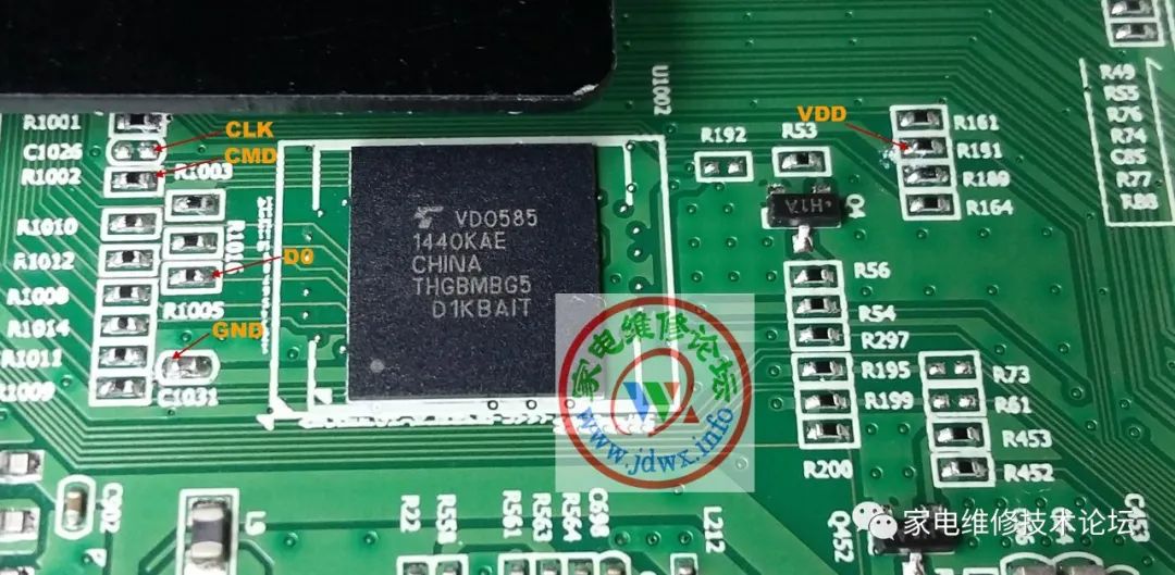 EMMC Reading and Writing Points for LCD TVs