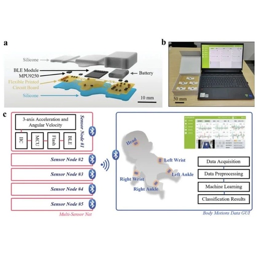 Flexible Intelligent Sparse Sensor Network for Infant Movement Assessment