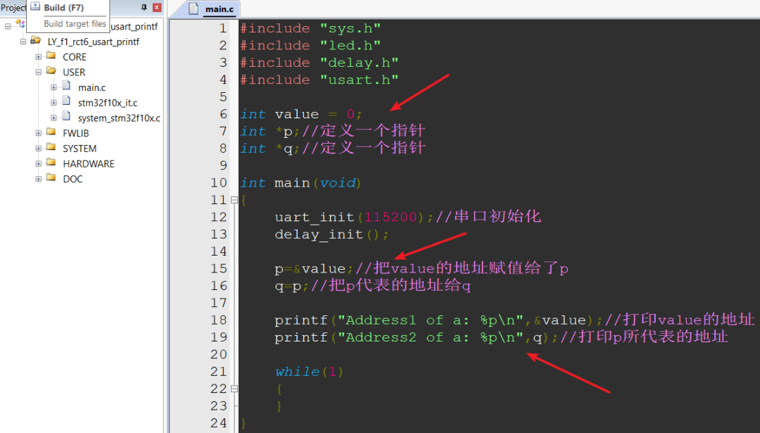 Understanding Pointers in Microcontrollers