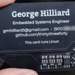 Create a Business Card Running Linux and Python for $20