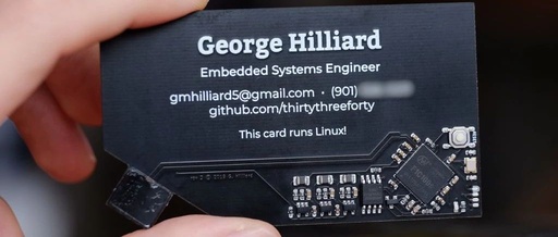Create a Business Card Running Linux and Python for $20