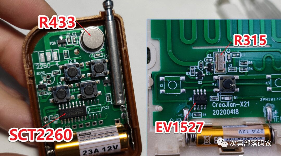 Principles and Classification of Common 315/433 Wireless Remote Control Devices