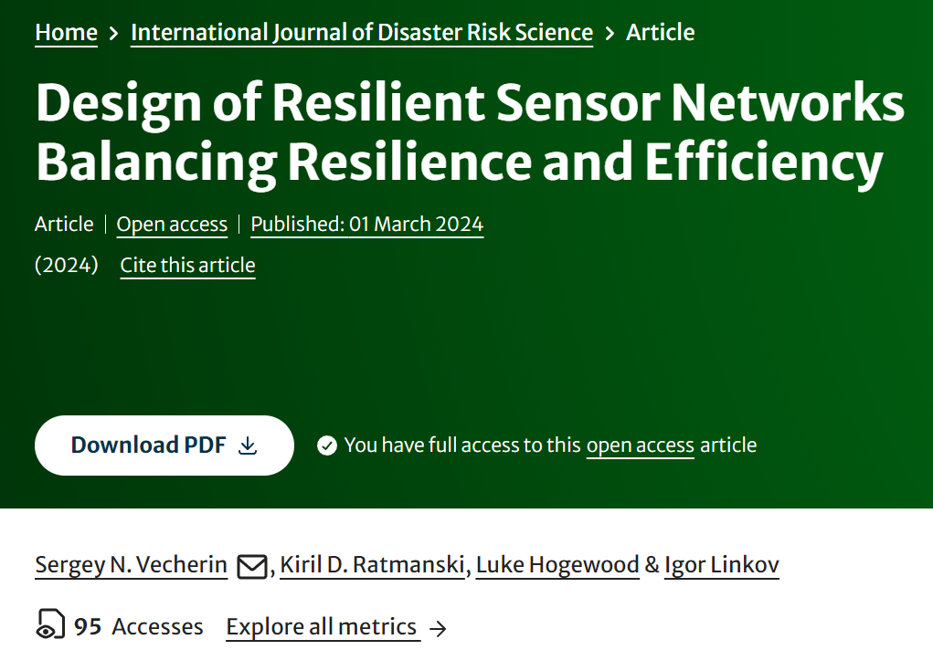 Design of Resilient Sensor Networks Balancing Resilience and Efficiency
