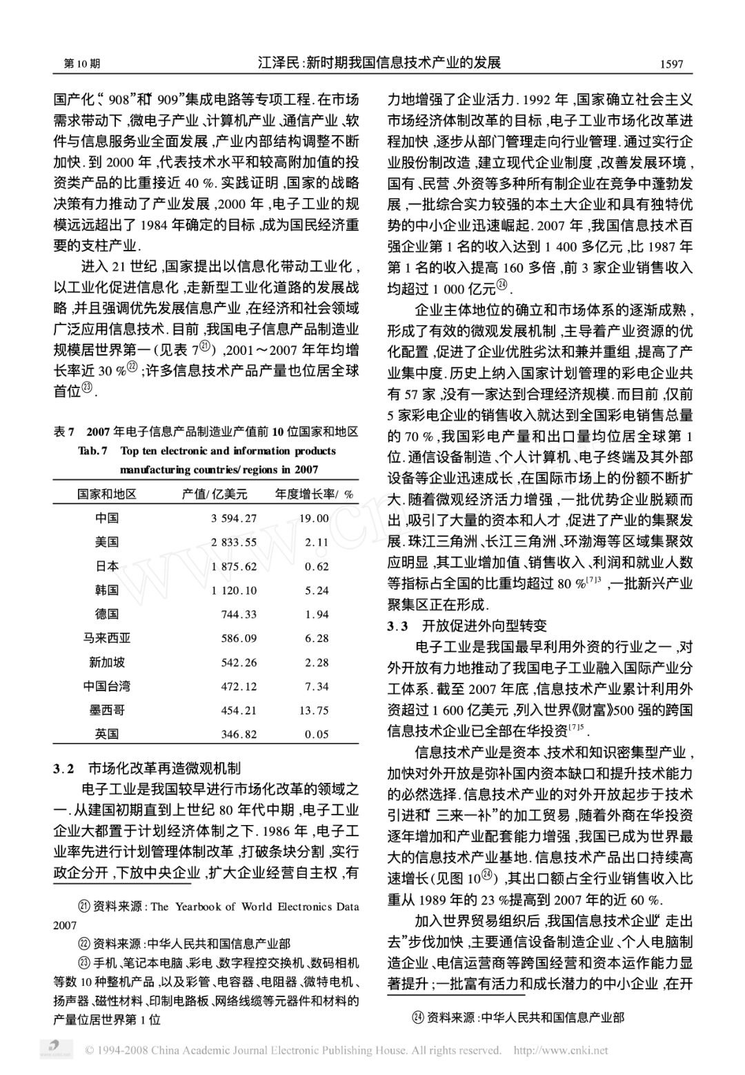 Jiang Zemin's 2008 Paper on Intelligent Development and Machine Learning