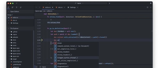 Lapce: A High-Performance Code Editor Written in Pure Rust
