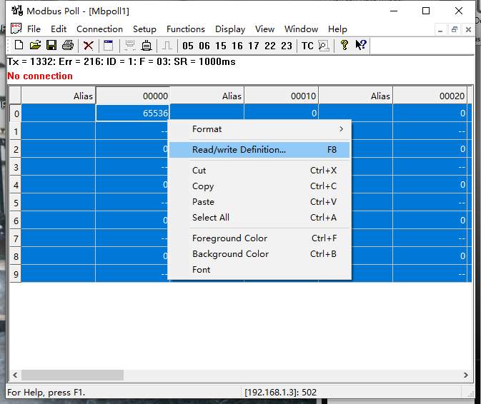 Modbus Communication in PMAS Controller