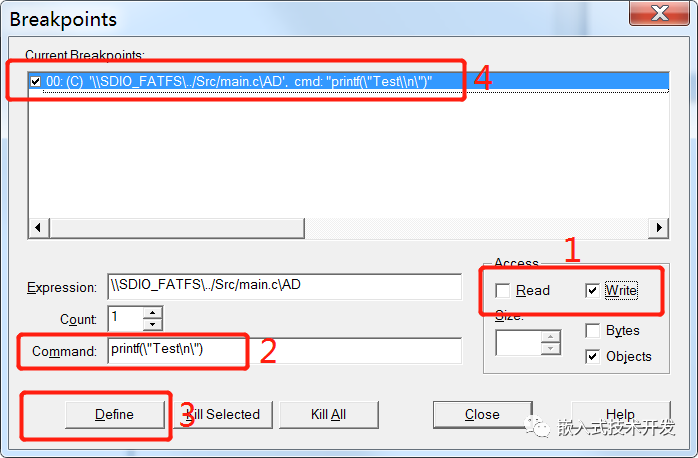 Advanced Usage of Breakpoints in Keil Debugging