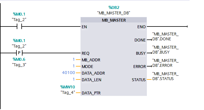 Example: MODBUS Communication Between Siemens S7-1200 and V20 Inverter