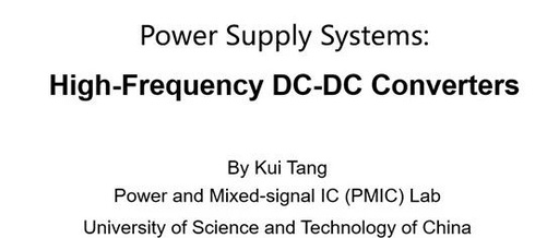 PMIC Seminar - High Frequency DC-DC Converters