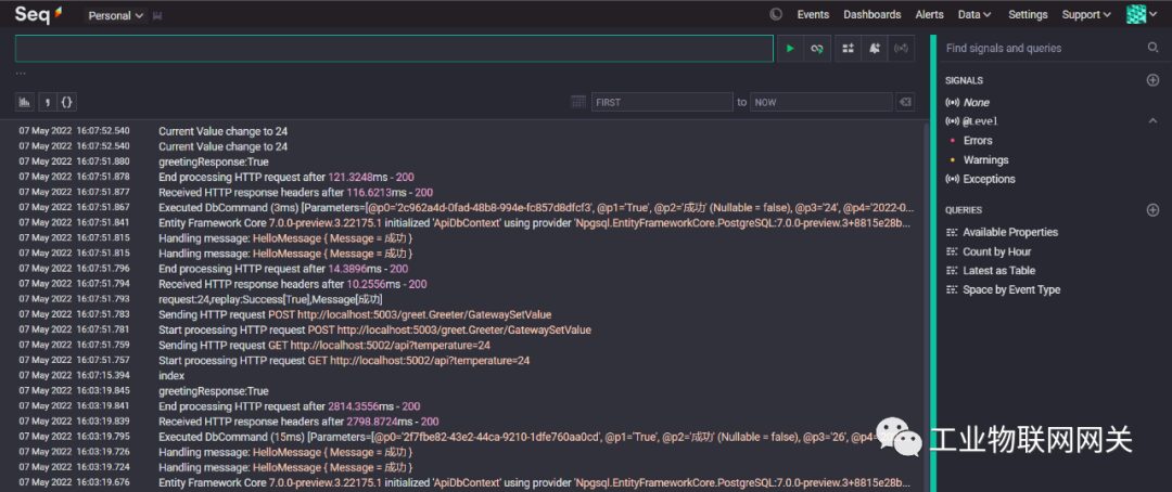 Exploring Link Tracing in .NET6 Industrial IoT Projects