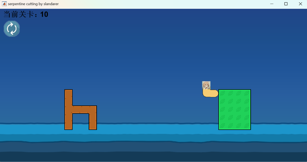 MATLAB Recreation of Douyin's Popular Snake Cutting Game