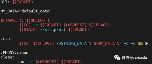 Passing Parameters to Makefile