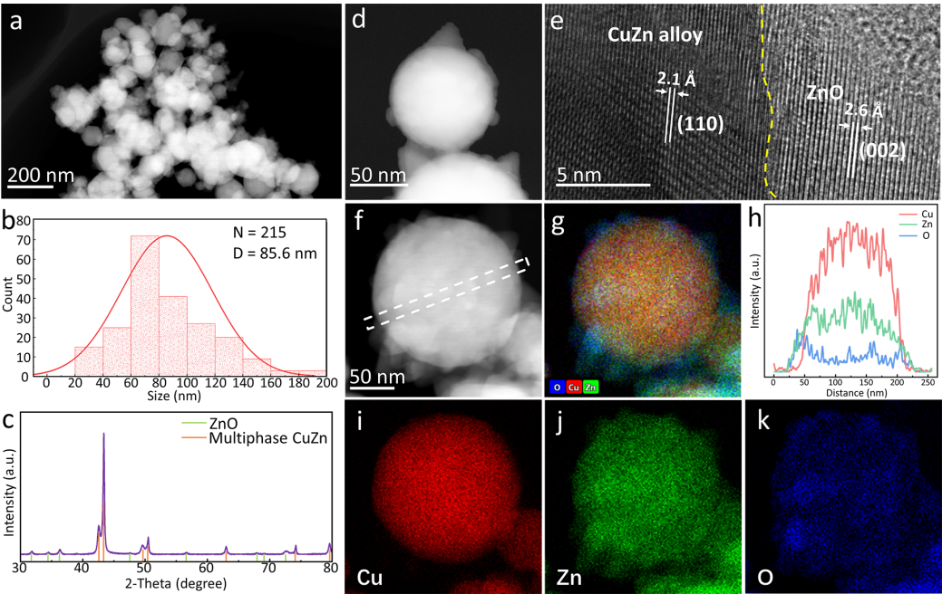 In Situ Electron Microscopy Study of Dynamic Structural Changes in CuZn Bimetallic Nanoparticles