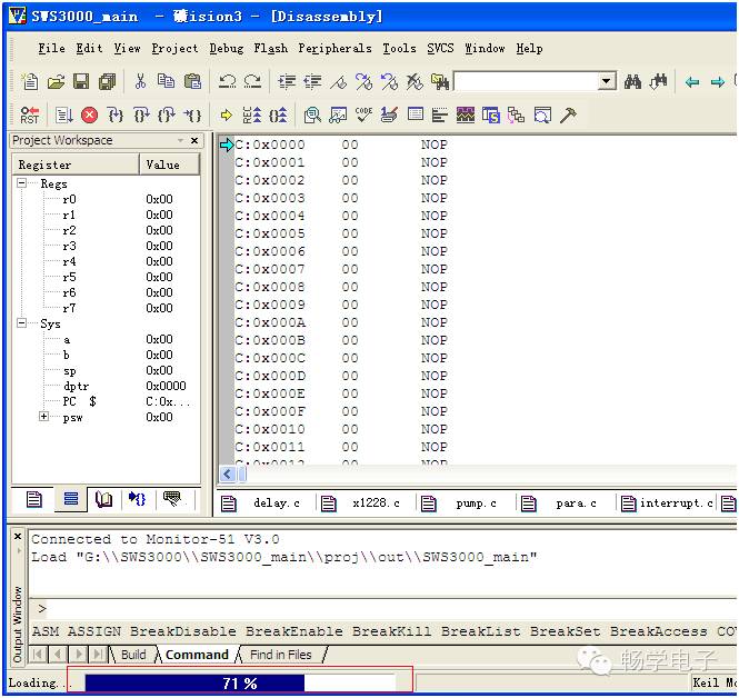 Debugging AT89C52 Programs Using Weifoo in Keil
