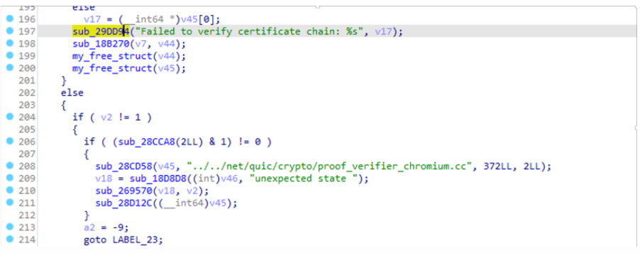 Learning QUIC Protocol Through Cronet Module