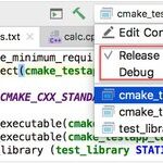 CMake Configuration Files in CLion