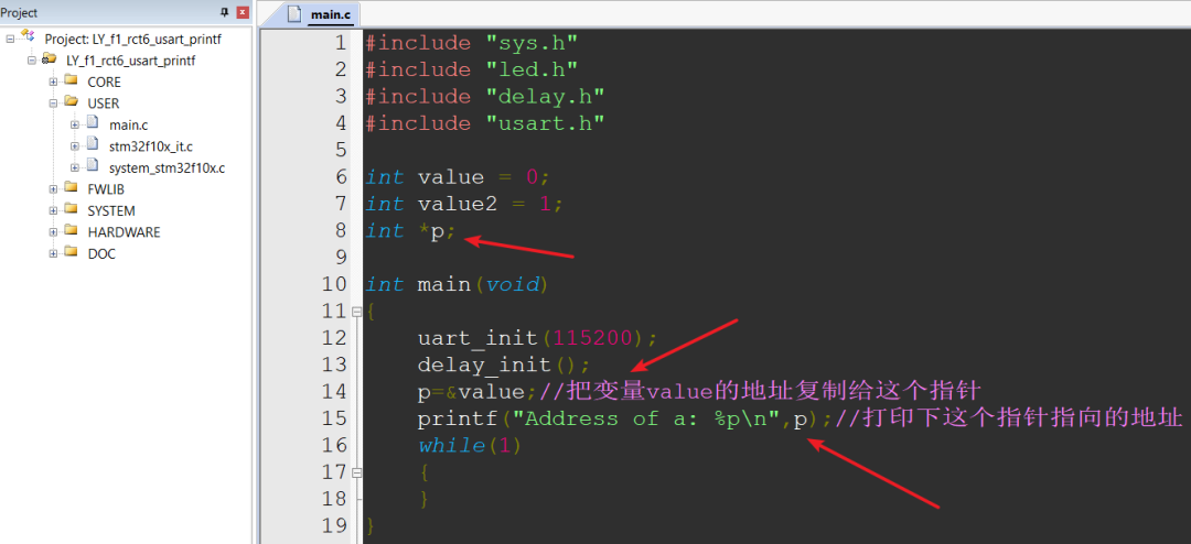 Understanding Pointers in Microcontrollers