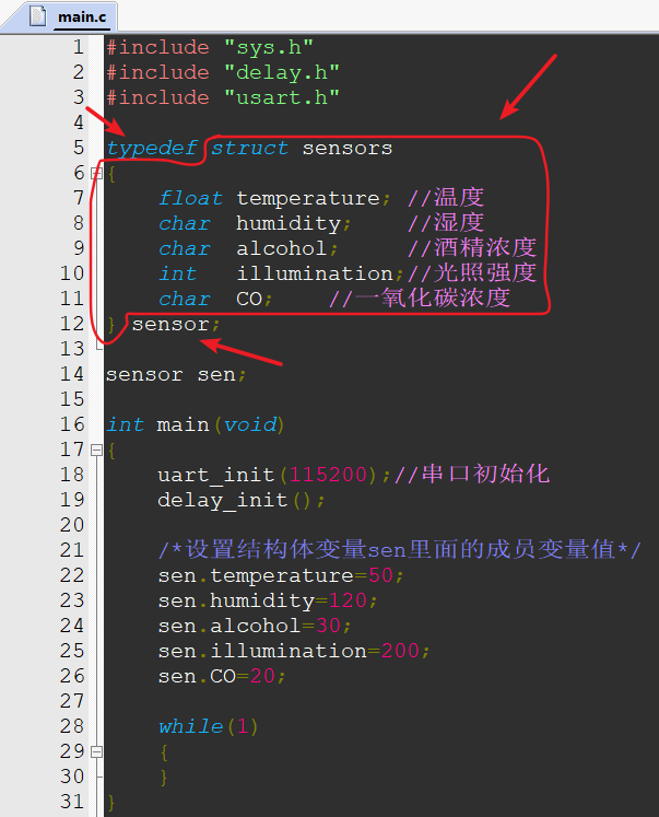 Learn to Write Structs in Microcontroller Programming from Scratch