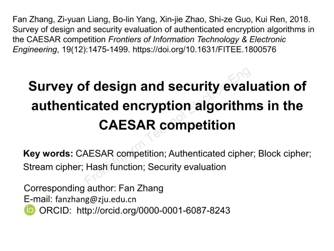 Design Analysis and Security Evaluation of CAESAR Competition Authenticated Encryption Algorithms