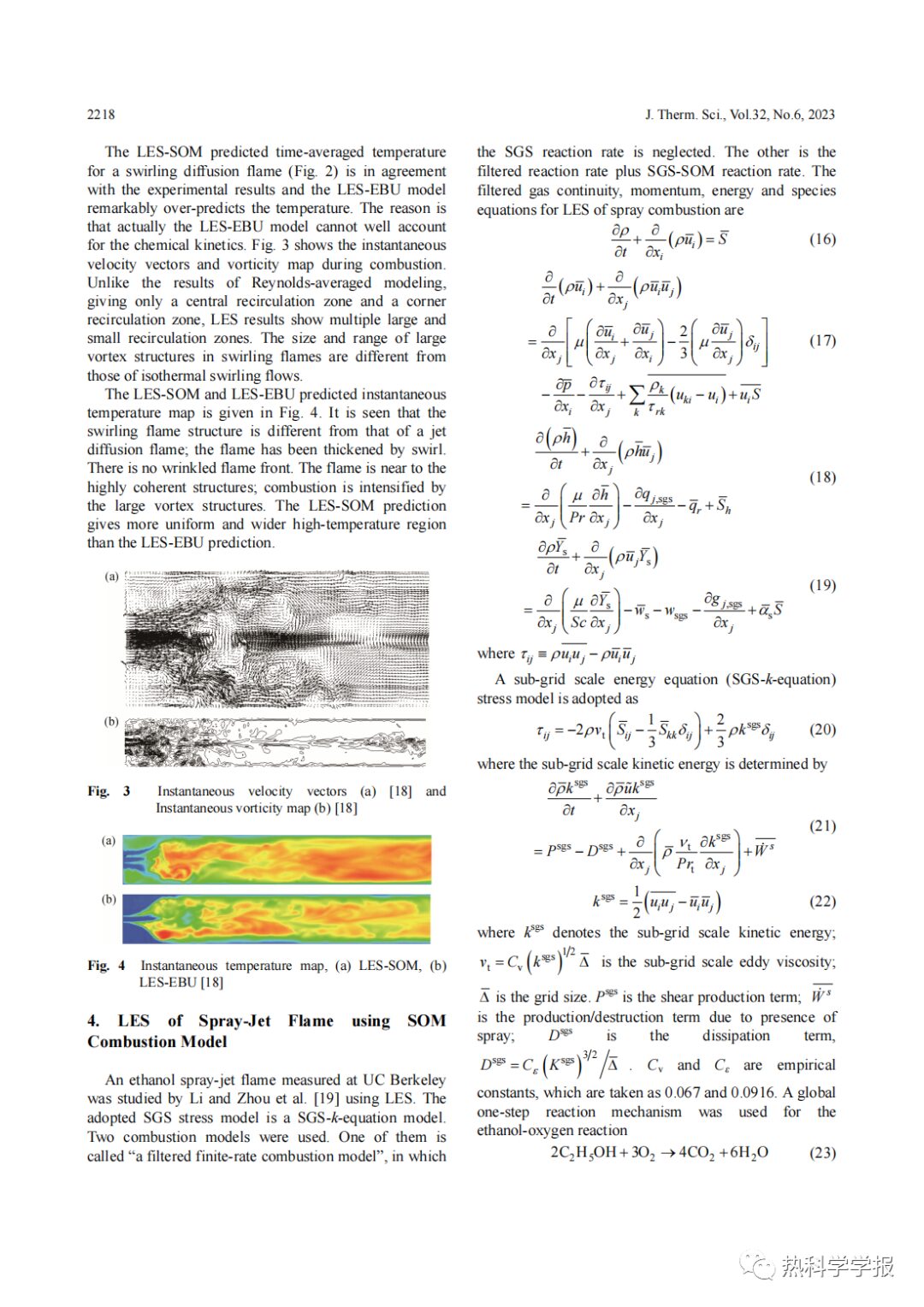 A Review on SOM-LES of Turbulent Two-Phase Combustion