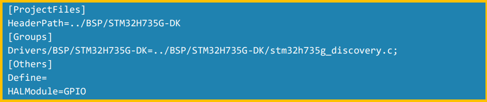Using STM32CubeMX to Generate Configuration Code Structure
