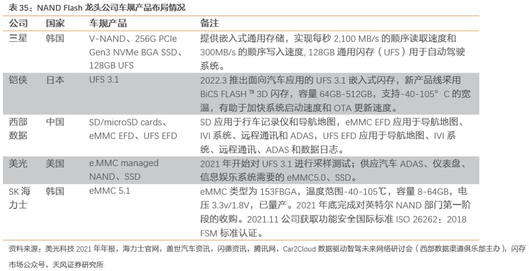 Unlimited Potential of Automotive Storage Chips