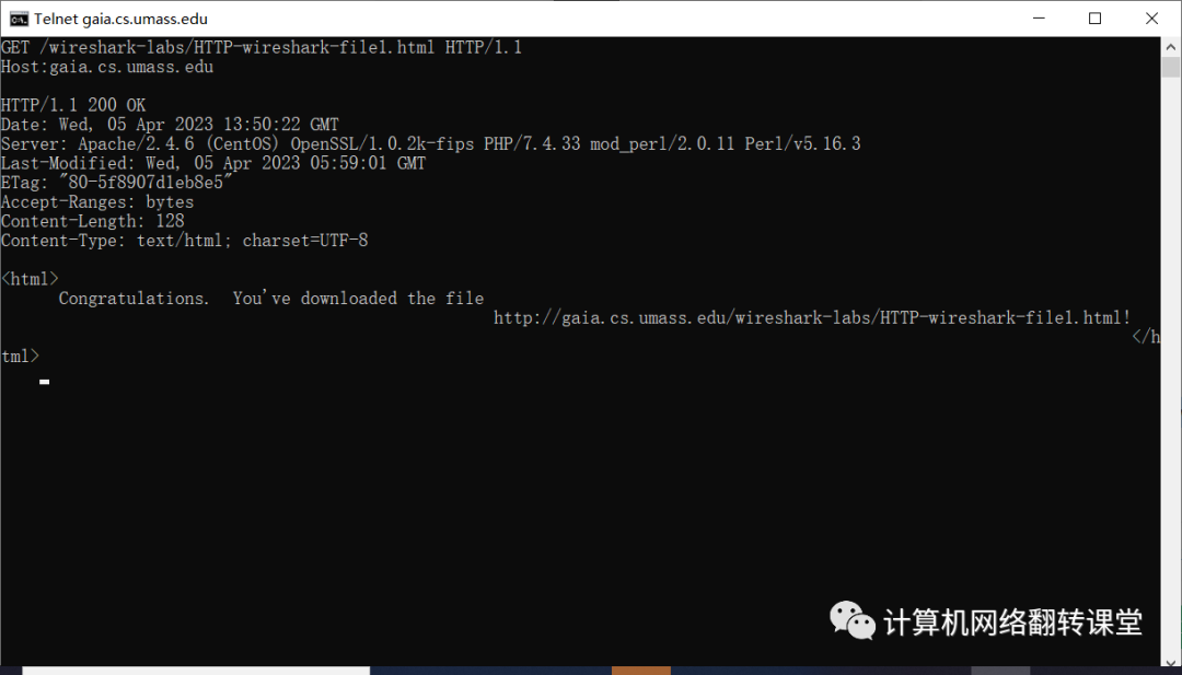 Using Telnet for HTTP Interaction