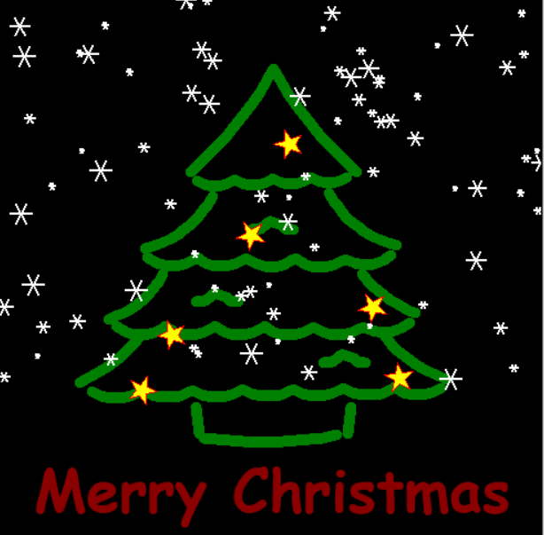 Drawing A Christmas Tree With Python
