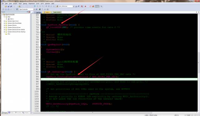 QM UML State Machine Modeling Example: Blinky for Cortex-M0