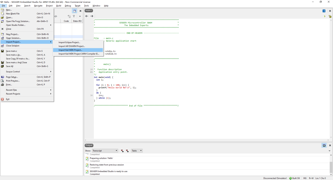 Getting Started with Embedded Studio for MM32F013x