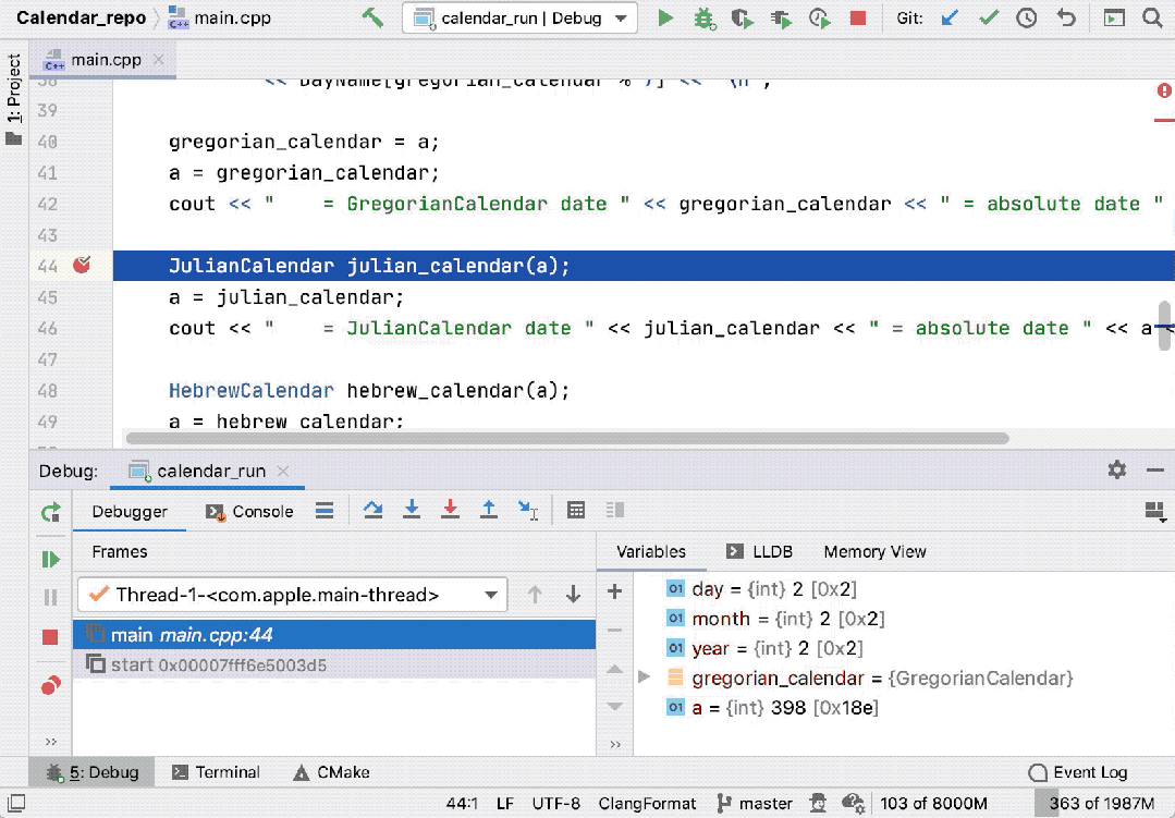 CLion Tutorial - Disassembly View