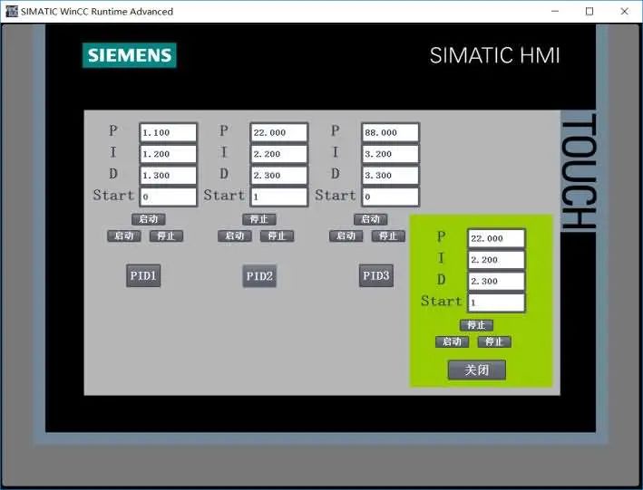 Controlling Multiple Identical Devices with a Siemens Touch Screen Popup
