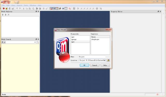 QM UML State Machine Modeling Example: Blinky for Cortex-M0