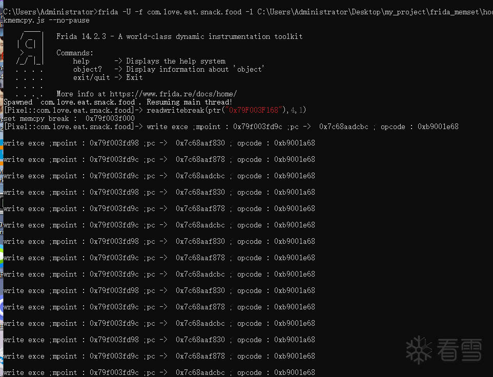Simple Implementation of Memory Read/Write Breakpoints Using Frida on A64