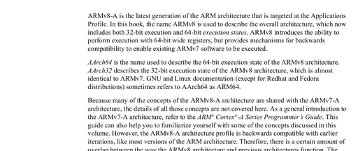 ARMv8-A Architecture and Processors