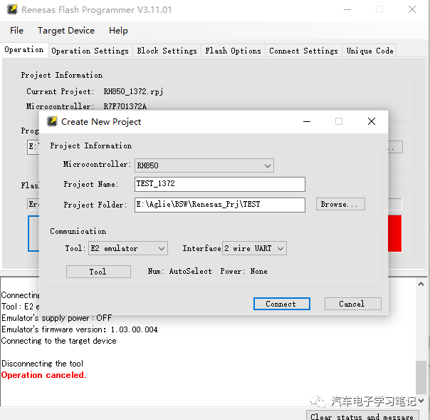 Using Renesas Flash Programmer (RFP) to Modify Option Byte and Program Flash