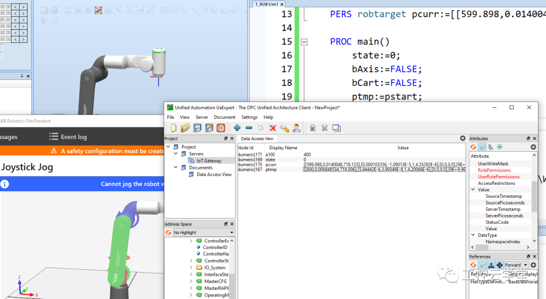 Controlling ABB Industrial Robots Using OPC UA